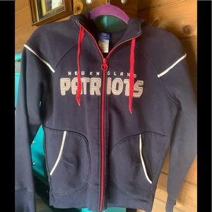 Reebok New England Patriots Zip-up Hoodie, size S